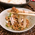 山形名物　ひっぱりうどん　納豆好きにはたまらない♪