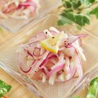 シャキシャキ爽やか。紫玉ねぎと長いもの和風マリネ
