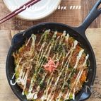 お好み焼き風　キャベツたっぷりオムレツ