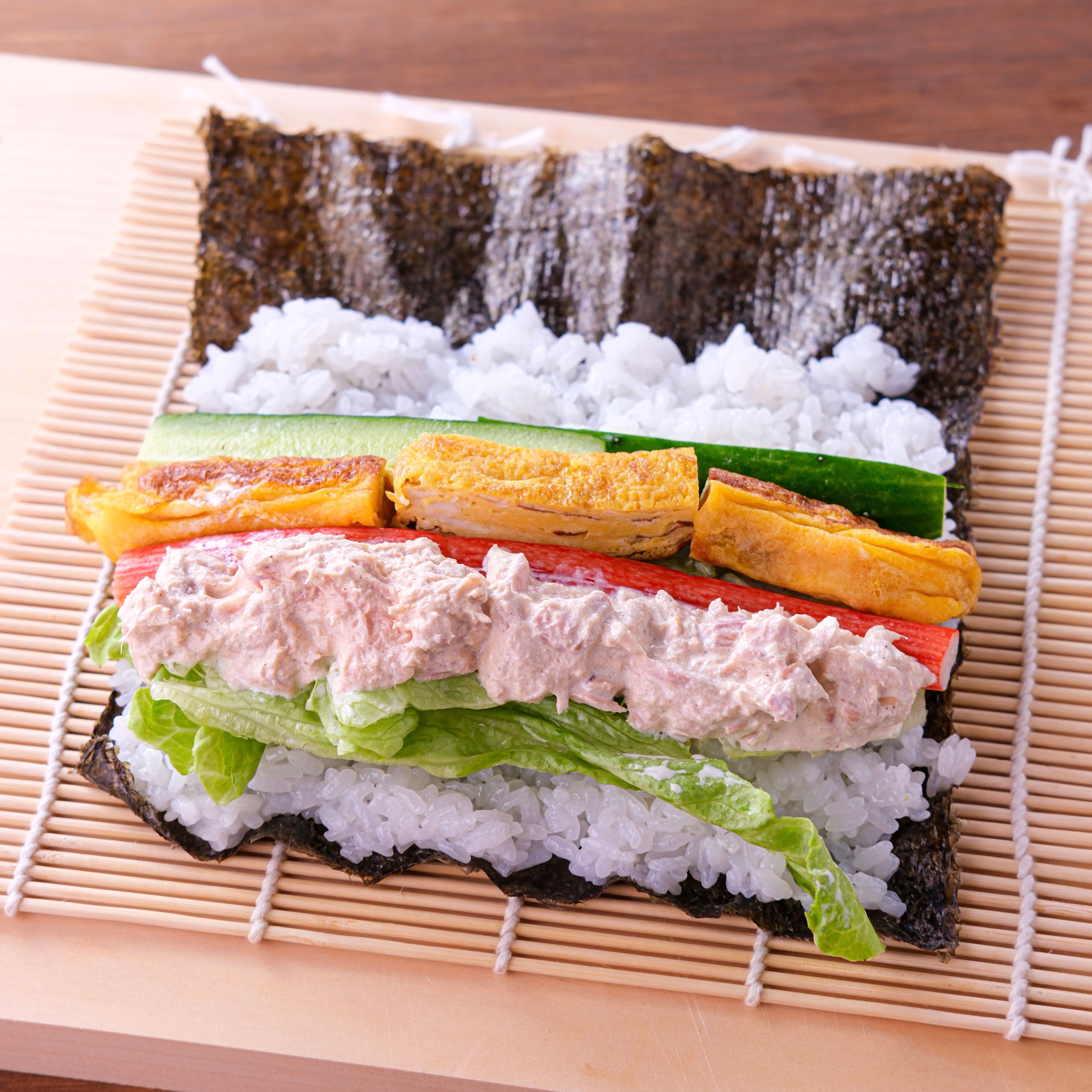 我が家のサラダ巻き】パクパクいける！節分の恵方巻きにも◎ | レシピ