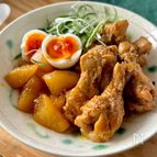 【手羽元と大根のこってり煮】お肉ほろほろ♪とろける味染み大根
