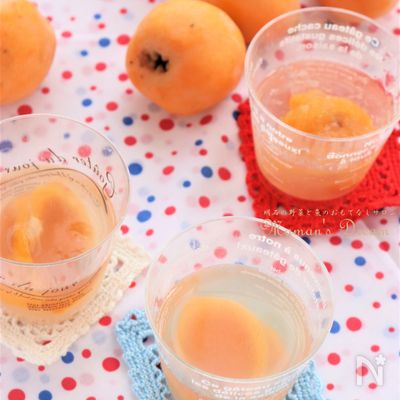 枇杷（ビワ）ゼリー　長崎への想いを馳せて