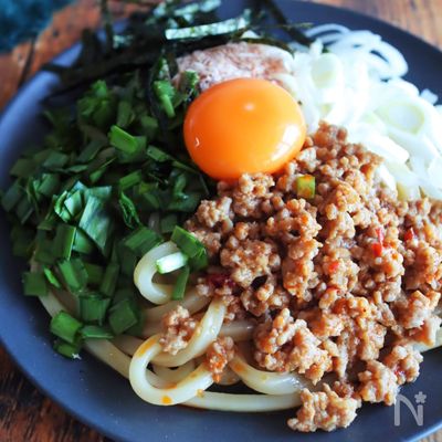 【レンジで速攻♡台湾まぜうどん】ガッツリ旨い