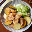 鶏むね肉と秋野菜の竜田揚げ