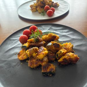 こむぎの作ってみた!投稿(揚げずに簡単！カリッとやわらか♪【カレーささみかぼちゃ】)