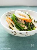 春菊とシャキシャキえのきの和えもの