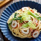 ちくわとキャベツの明太バタースパゲティ【#別茹で不要】
