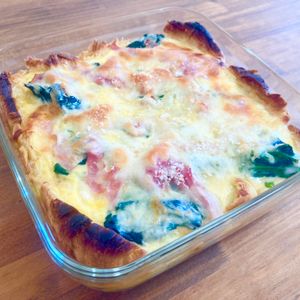 ゆかりの作ってみた!投稿(生クリーム不使用！【クロワッサンのサクサクキッシュ】)