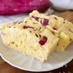 レンジで3分【米粉のさつまいも蒸しパン】
