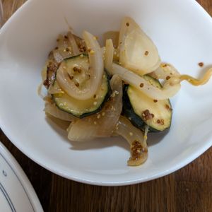 れいかの作ってみた!投稿(【旨味凝縮！】焼きズッキーニと炒め玉ねぎの粒マスタードマリネ)