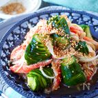 【ポリポリ蛇腹きゅうりとカニかまの中華風】お箸が止まらない!
