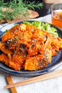 さばとじゃがいもの和風トマト煮