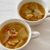 材料ふたつでスープ！《大根とベーコンの白だしカレースープ》の工程5