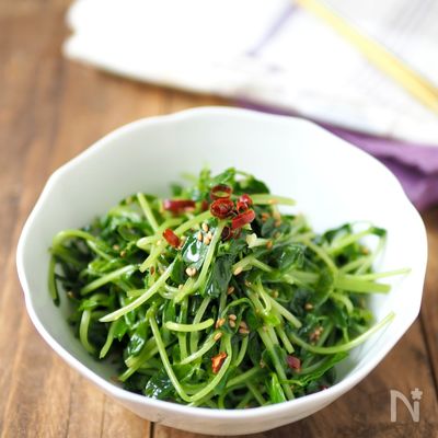 レンジで簡単！豆苗ナムル