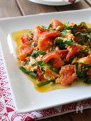 トマトとニラの花椒炒め