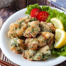 しっとり柔らか♡鶏むね肉と刻み大葉の塩唐揚げ