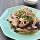 レンジで一発！なすと豚肉の薬味ぽん酢