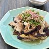 レンジで一発!なすと豚肉の薬味ぽん酢