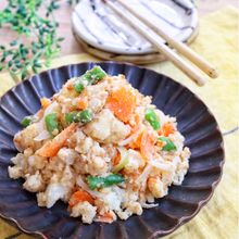 レンジで簡単時短♩こくうま♡『鶏そぼろポテトサラダ』