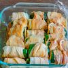 レンジで完結!ジューシー豚巻きズッキーニの旨だれ蒸しの工程2