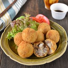 オイスターソース風味の里芋コロッケ