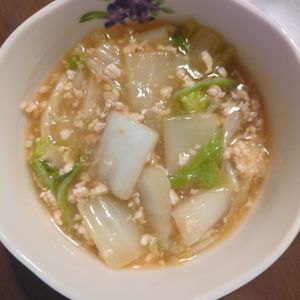たりおの作ってみた!投稿(ごはんが止まらない白菜とひき肉の旨煮)