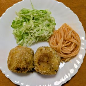 ゆきまる🐬🫧の作ってみた!投稿(甘辛ひき肉でご飯が進む！かぼちゃコロッケ)