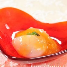 ～生ホタテの柿ソースがけ～