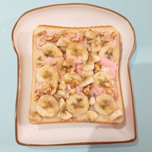 milkの作ってみた!投稿(板チョコバナナトースト。)