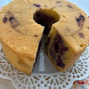 ももママの作ってみた!投稿(ノンオイルシフォンの黄金比から米粉のブルーベリーシフォン)