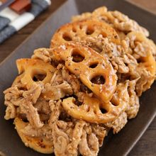 シャキシャキ♡豚肉とれんこんの中華風炒め