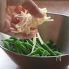 いんげんの新生姜和えの工程4