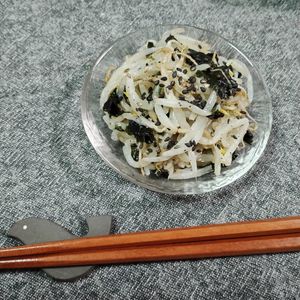 M＊Pの作ってみた!投稿(速攻であと一品‼︎『レンジで簡単 もやしと韓国海苔のナムル』)