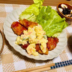 ロミミの作ってみた!投稿(【てりマヨ甘酢チキン南蛮】鶏むね肉しっとり柔らか♡)