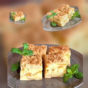 サトちゃんの作ってみた!投稿(ホットケーキミックスで簡単！柿のクランブルケーキ)