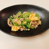 りんの作ってみた!投稿([豚こまと小松菜の腸活ふわ玉炒め]味の決め手は塩こうじ♪)