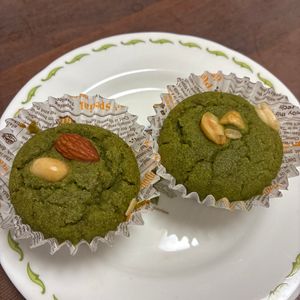 げげげっとの作ってみた!投稿(バター不使用！米粉の抹茶マーブルマフィン)