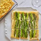 簡単おつまみ！アスパラベジチーズパイ