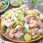 風邪予防！芽キャベツと鶏肉のレモンバター炒め