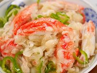 さっぱりヘルシー和食🎐かにかまとあげ玉の旨だし南蛮漬け🤭