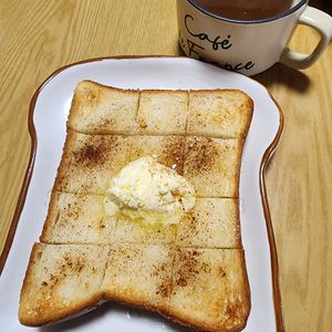 ナムディの作ってみた!投稿(【ココナッツ風味】はちみつトースト)