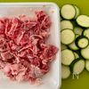【牛こまとズッキーニのオイスター炒め】簡単10分おかず♪の下準備