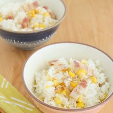 夏に食べたい◎とうもろこしとベーコンの簡単炊き込みごはん