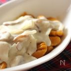 かぼちゃのニョッキ きのこクリーム添え
