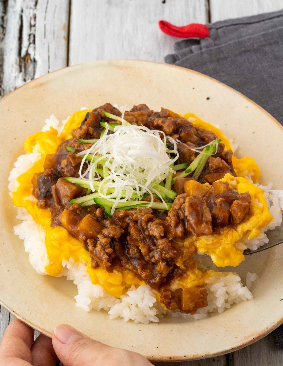 ジャークプラウンとココナッツ丼のレシピ