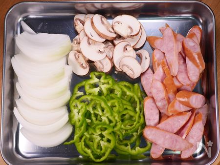 昭和の純喫茶ナポリタン工程1