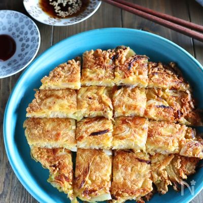 簡単美味しい！ダブルねぎチーズチヂミ
