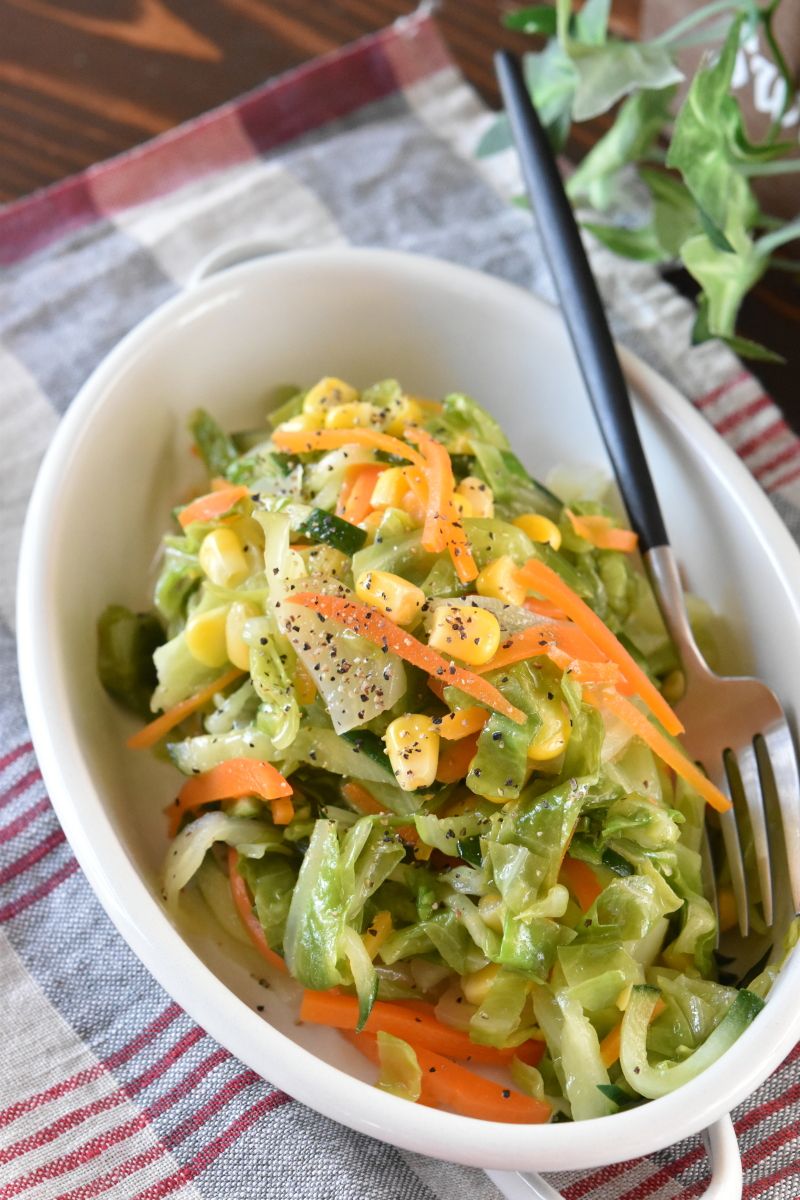 給食の味 春キャベツのフレンチサラダ 作り置き レシピサイト Nadia ナディア プロの料理家のおいしいレシピ