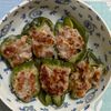 チョビの助の作ってみた!投稿(ねぎ塩レモン味で激うま《ピーマンの肉詰め》豚こまで簡単♪)