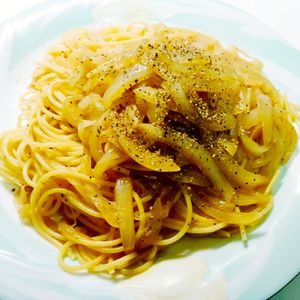 Medyの作ってみた!投稿(玉ねぎだけで絶品パスタ)